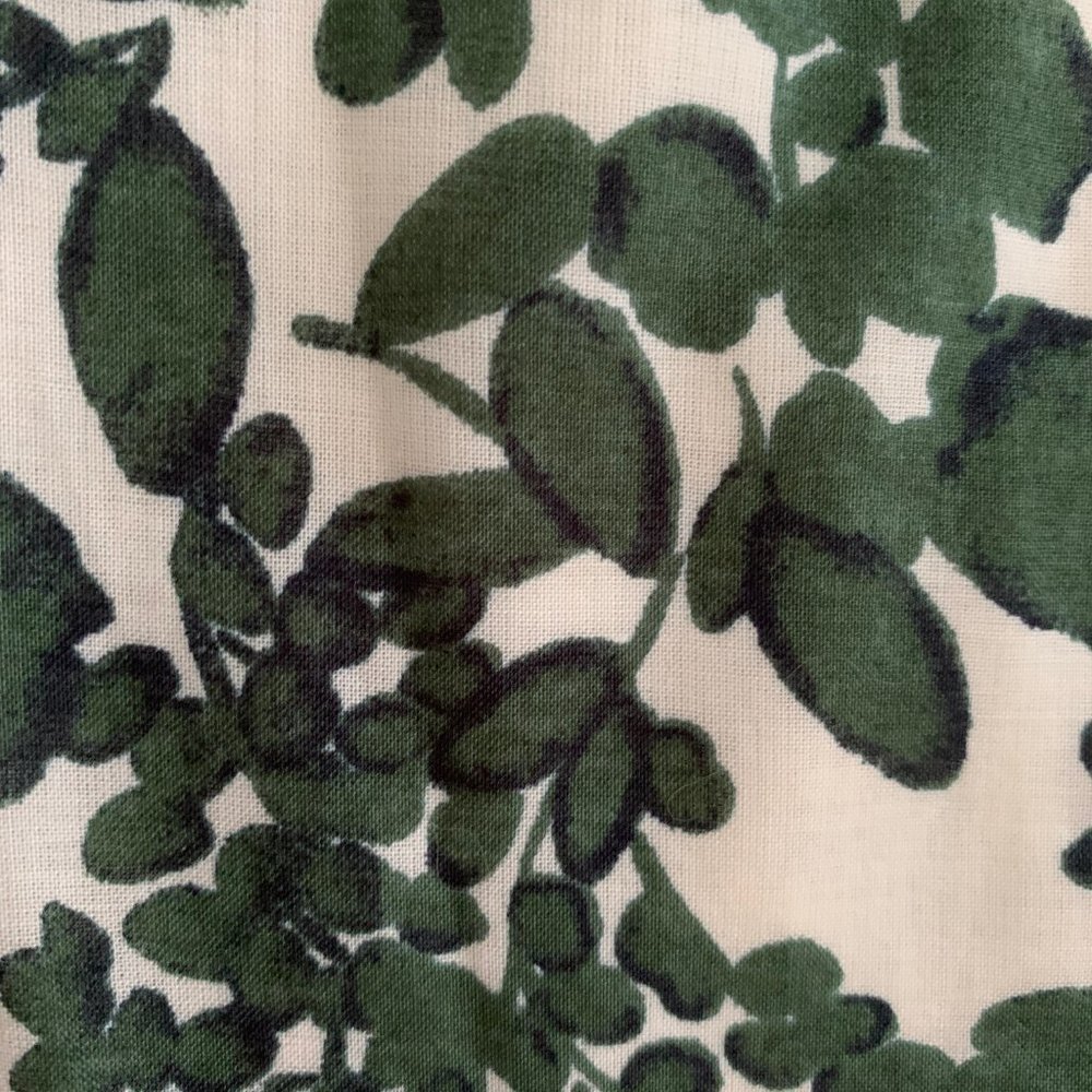 Tory Burch Brigitte Shirt Dress Vine Print Cotton Lined Belted - Picture 7 of 9